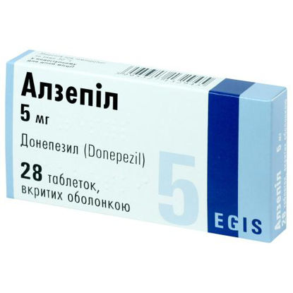 Світлина Алзепіл таблетки 5 мг №28